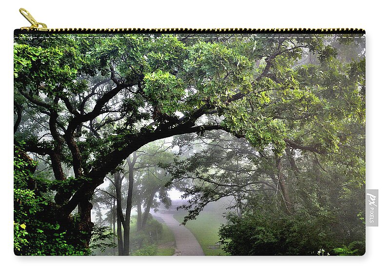 Fog Zip Pouch featuring the photograph Summer Path by Susie Loechler
