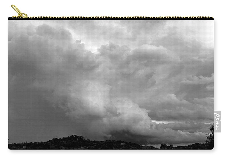 Weather Zip Pouch featuring the photograph Summer Storm Rising by Ally White