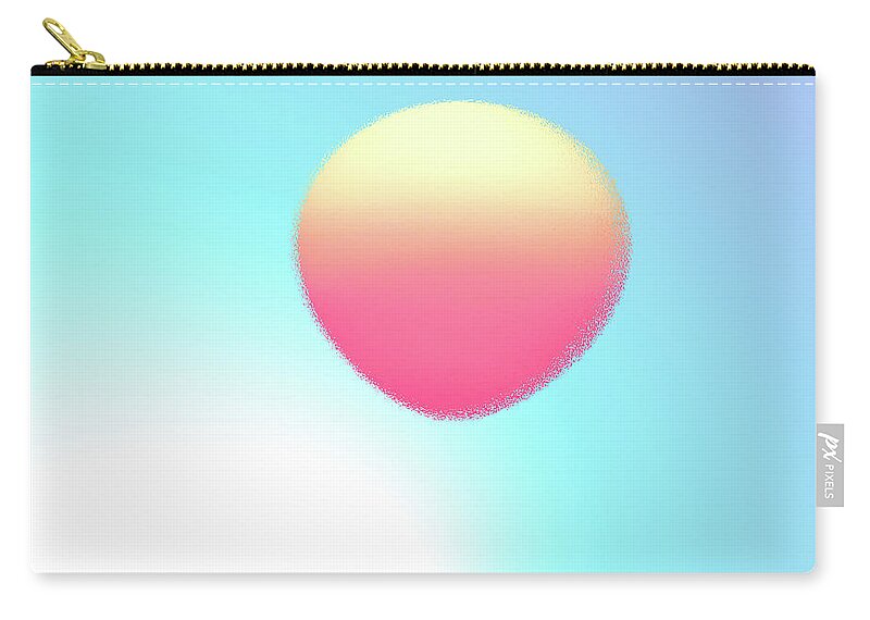 Sun Carry-all Pouch featuring the digital art Sun Balloon by Kathleen Illes