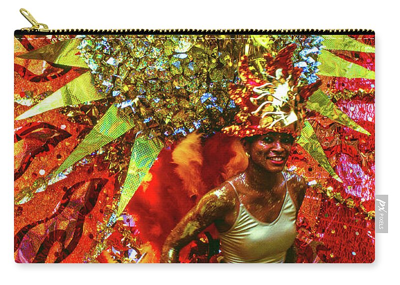 Trinidad Zip Pouch featuring the photograph Sun Dance II - Carnival, Trinidad and Tobago by Earth And Spirit