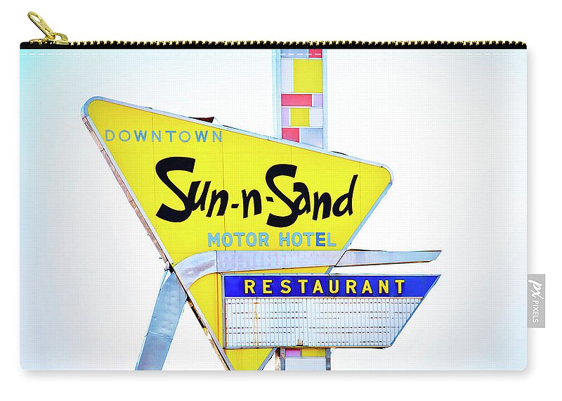 America Zip Pouch featuring the photograph Sun-n-Sand Motor Hotel, Jackson, Mississippi by Anthony John Coletti