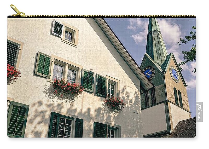 Church Zip Pouch featuring the photograph Sunday by Claudia Zahnd-Prezioso