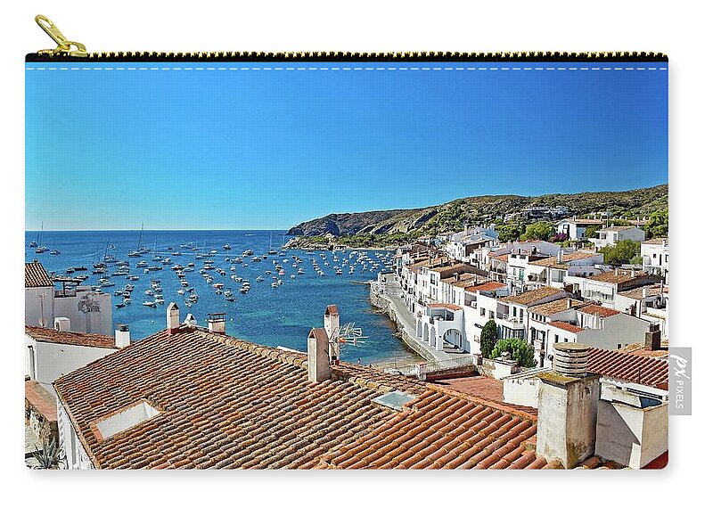 Sunday Carry-all Pouch featuring the photograph Sunday morning in Cadaques by Monika Salvan