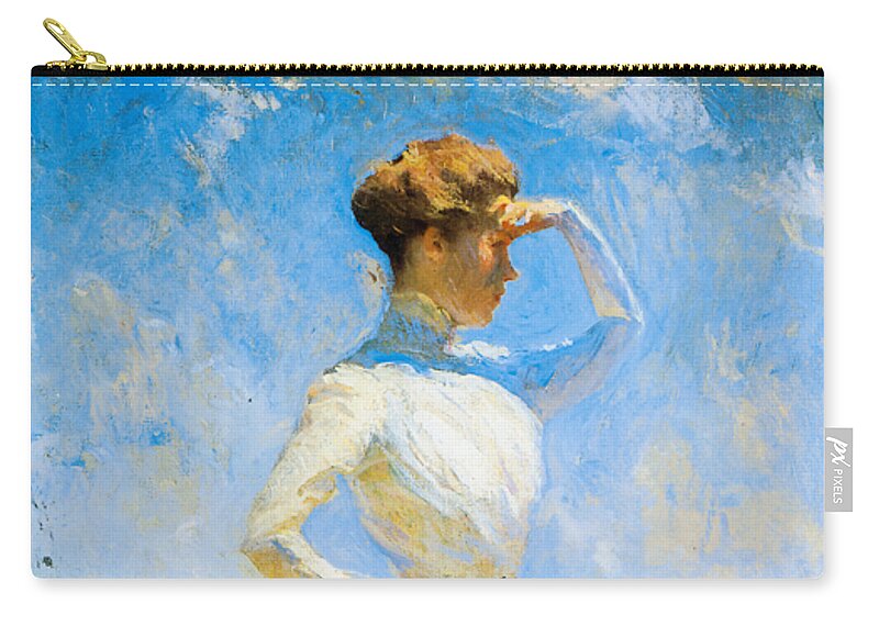 Benson Carry-all Pouch featuring the painting Sunlight 1909 by Frank Benson