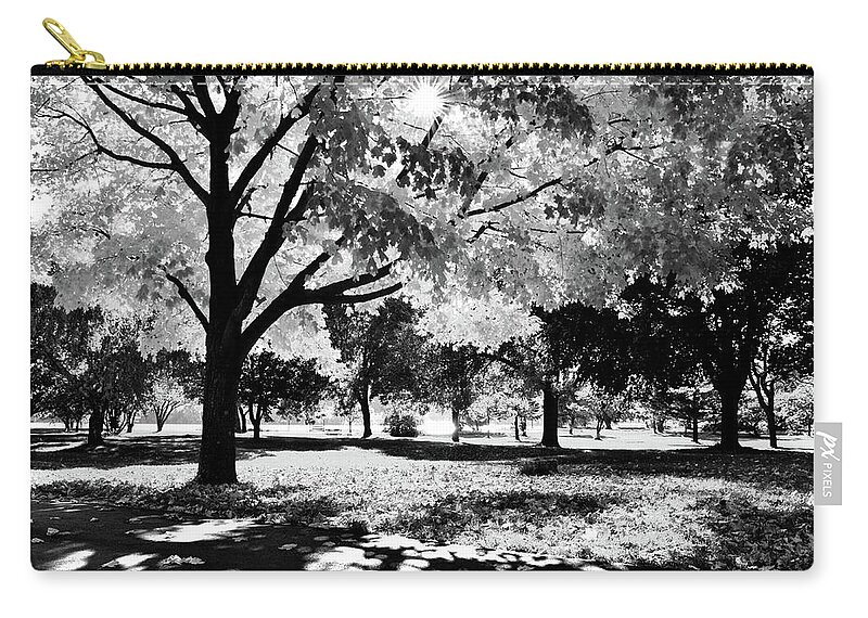 Park Zip Pouch featuring the photograph Sunny October by Susie Loechler