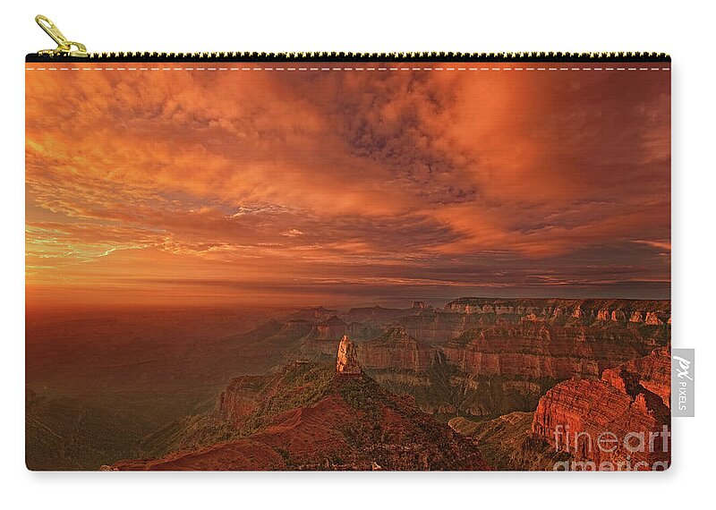 Dave Welling Carry-all Pouch featuring the photograph Sunrise Clouds North Rim Grand Canyon National Park Arizona by Dave Welling