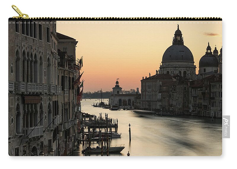 Italy Zip Pouch featuring the photograph Sunrise from the Accademia Bridge, Venice, Italy by Sarah Howard