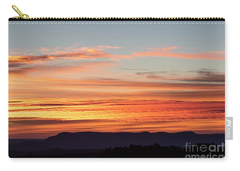 Natanson Zip Pouch featuring the photograph Sunrise Halloween 2020 by Steven Natanson