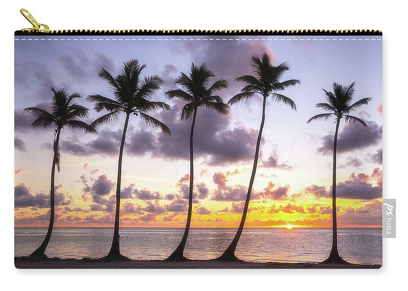 Sunrise Zip Pouch featuring the photograph Sunrise in the Tropics by Darren White