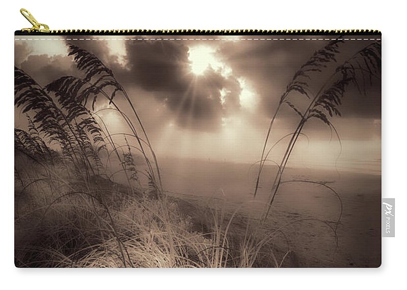 North Carolina Zip Pouch featuring the photograph Sunrise Through the Oats by Dan Carmichael