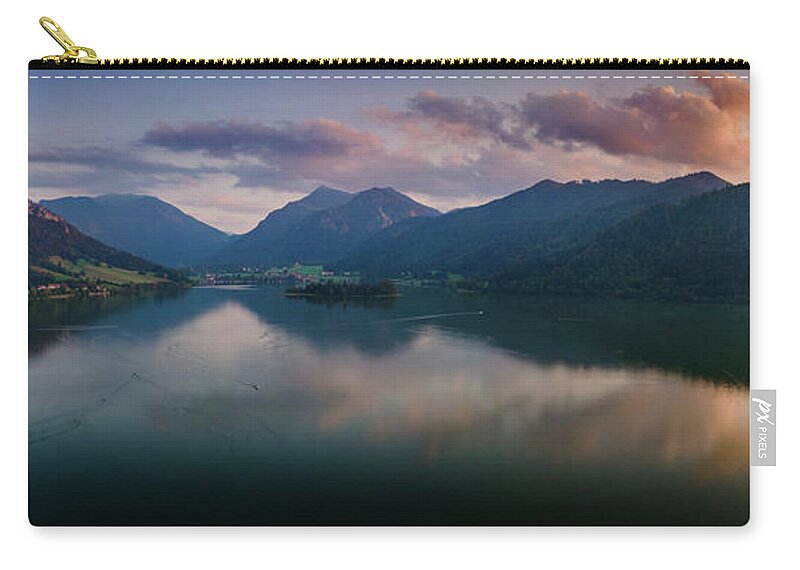 Alps Carry-all Pouch featuring the photograph Sunset in the Alps by Hannes Cmarits