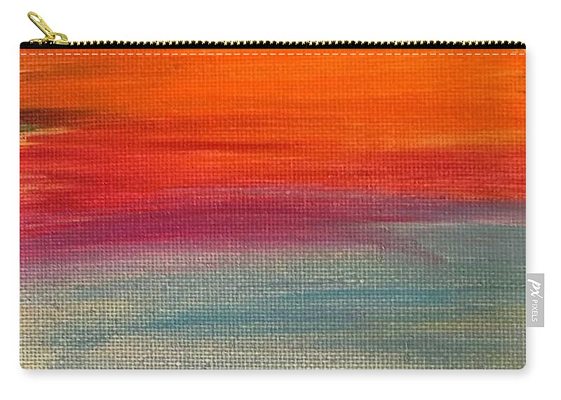 Oil Carry-all Pouch featuring the painting Sunset by Lisa White