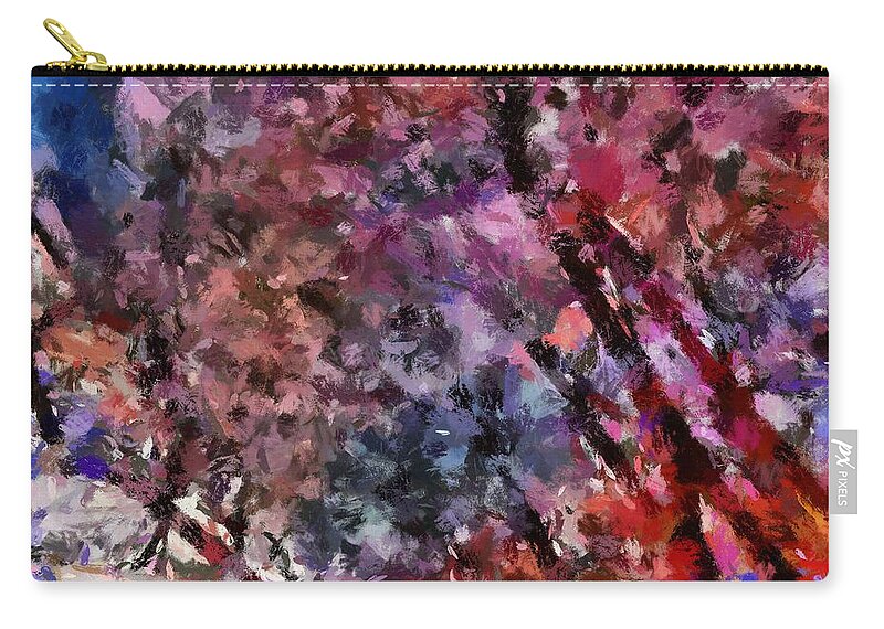 Sunset Carry-all Pouch featuring the mixed media Sunset on the Shortest Day by Christopher Reed