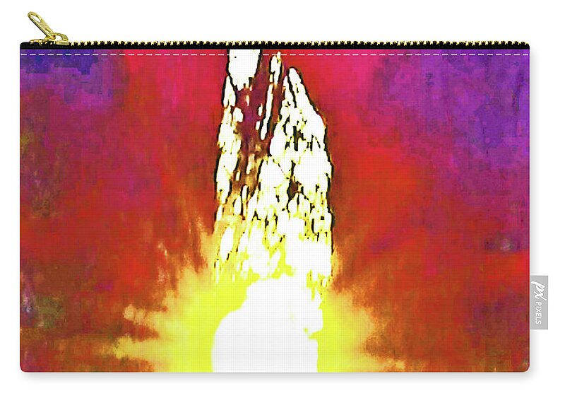 Sunshine Zip Pouch featuring the photograph Sunshine Through Tree by Andrew Lawrence