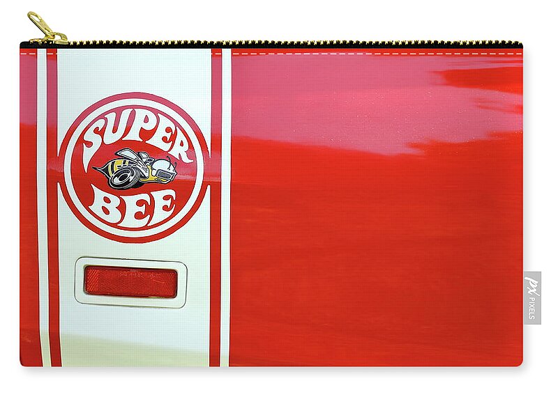 Super Bee Zip Pouch featuring the photograph Super Bee by Lens Art Photography By Larry Trager