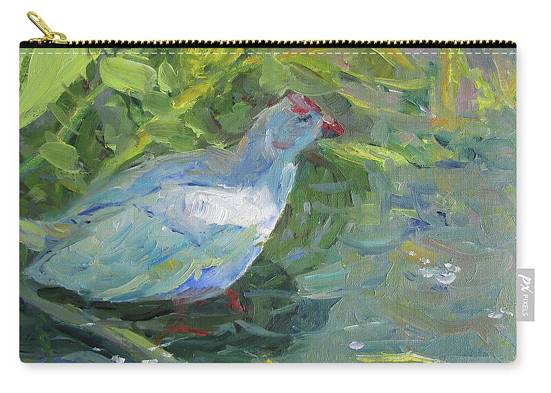 Bird Zip Pouch featuring the painting Swamp Fowl by John McCormick