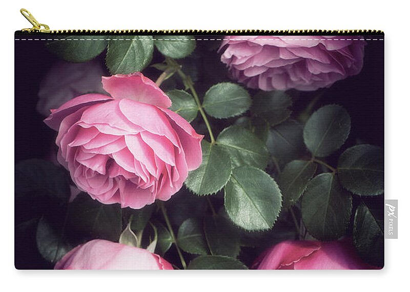 Roses Zip Pouch featuring the photograph Sweet Roses by Philippe Sainte-Laudy