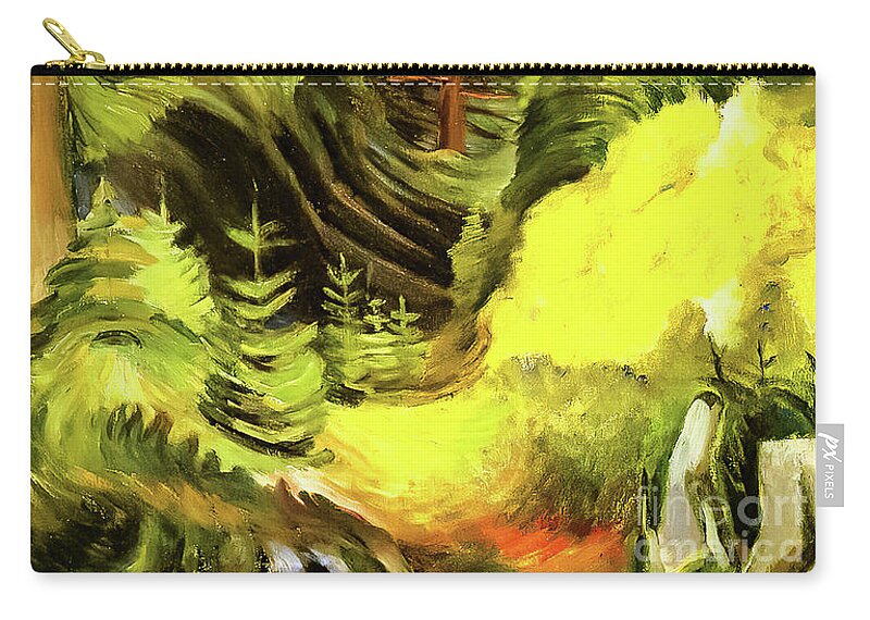 Swirl Zip Pouch featuring the painting Swirl by Emily Carr 1937 by Emily Carr