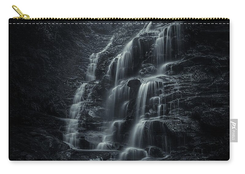 Monochrome Carry-all Pouch featuring the photograph Sylvia Falls by Grant Galbraith