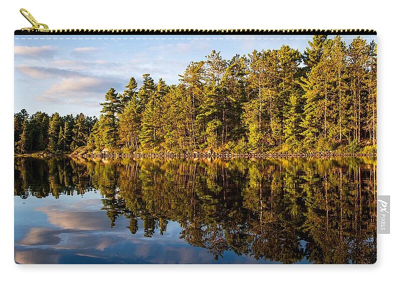 Lake Carry-all Pouch featuring the photograph Symmetry by Stephen Sloan