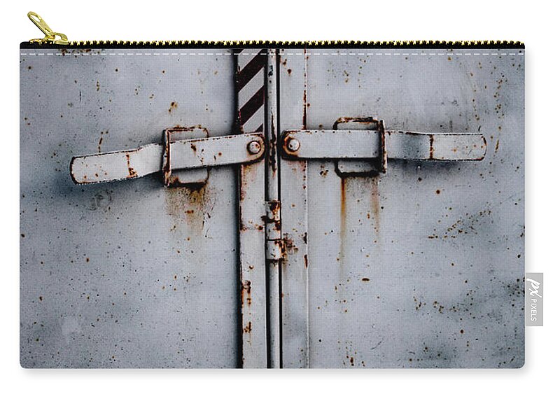 Horse Trailer Carry-all Pouch featuring the photograph T Gate by Troy Stapek