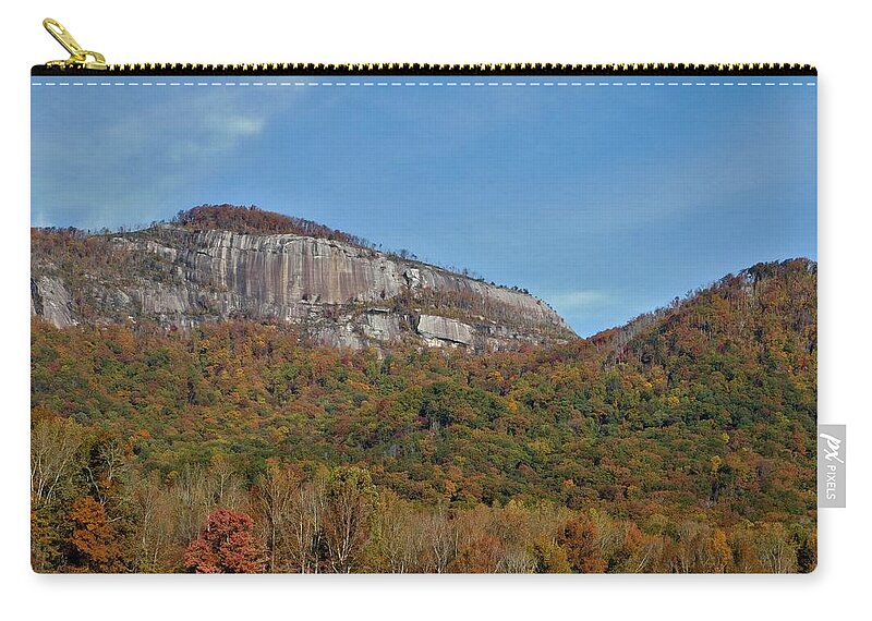 Rock Formations Zip Pouch featuring the photograph Table Rock by Mike Helland