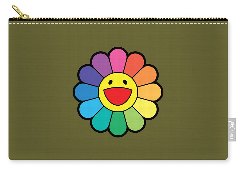 Takashi Murakami Flower Rainbow Zip Pouch