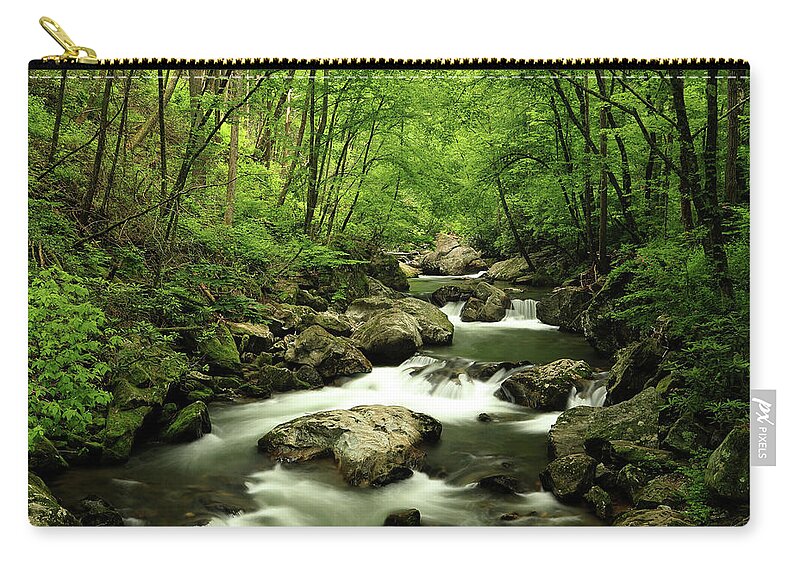 Tallulah River Carry-all Pouch featuring the photograph Tallulah River Georgia 2 by Richard Krebs