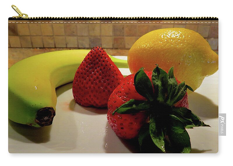 Fruit Zip Pouch featuring the photograph Tastes of Summer by Linda Stern