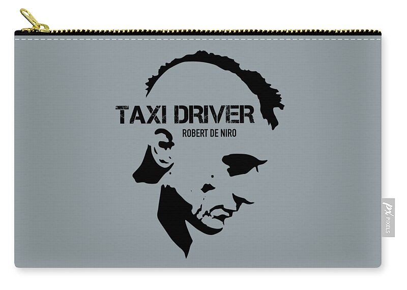 Movie Poster Zip Pouch featuring the digital art Taxi Driver - Alternative Movie Poster by Movie Poster Boy