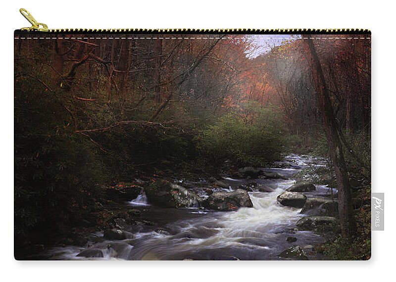 Moon Zip Pouch featuring the photograph Tellico LaLuna by Rick Lipscomb