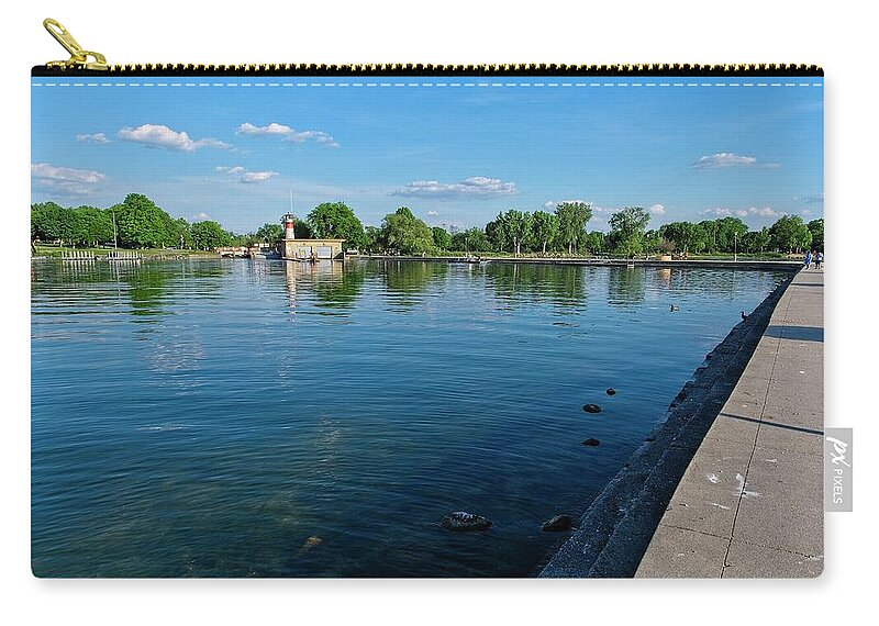 Tenney Zip Pouch featuring the photograph Tenney Lock - Madison - Wisconsin 3 by Steven Ralser