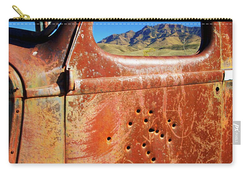 Texas Zip Pouch featuring the photograph Texas Chihuahuan Desert by David Little-Smith