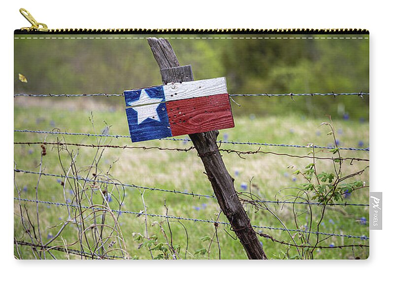 Texas Zip Pouch featuring the photograph Texas Country by Deon Grandon
