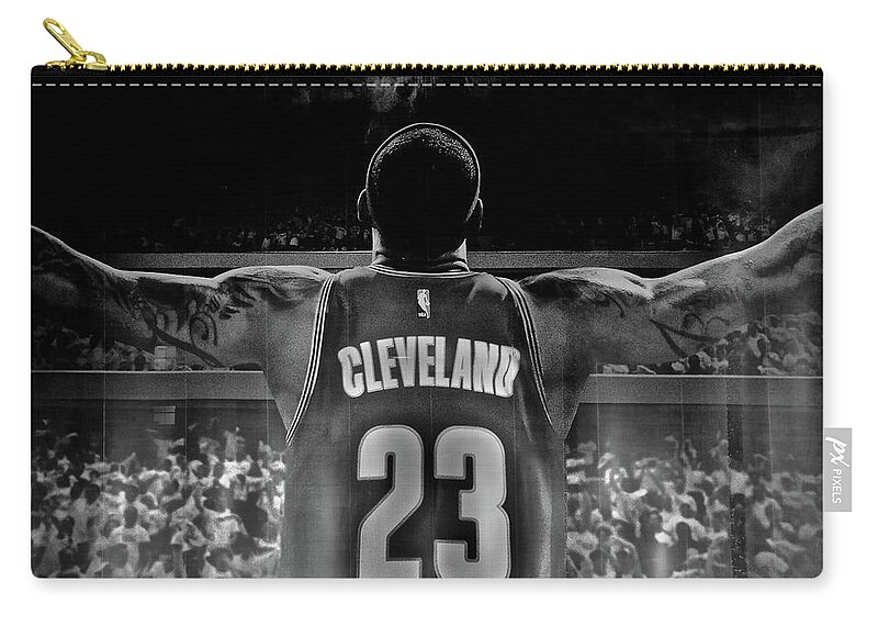 Lebron Zip Pouch featuring the photograph Thanks Lebron by Frozen in Time Fine Art Photography