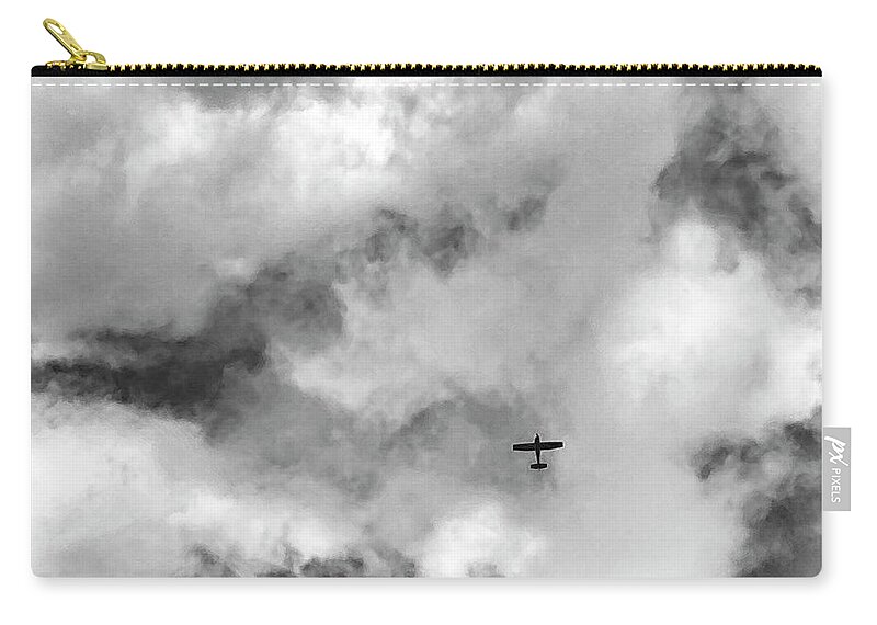 Airplane Zip Pouch featuring the photograph The Airplane and I by Mary Lee Dereske