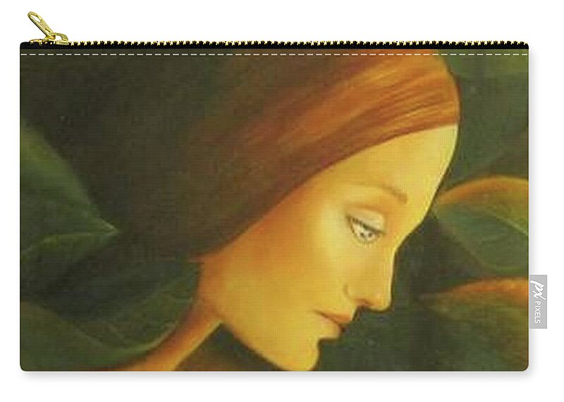 Original Painting Painting Zip Pouch featuring the painting The Awakening by Dalgis Edelson