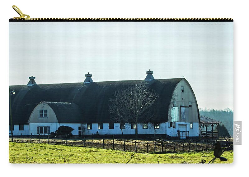 Barn Zip Pouch featuring the photograph The Barn by Roberta Byram