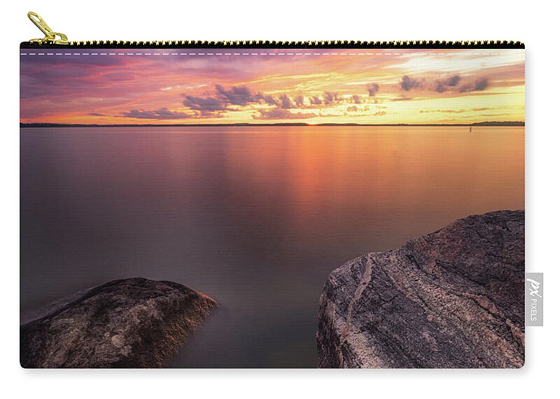 Sunset Zip Pouch featuring the photograph The Beautiful Evening Light by Nate Brack