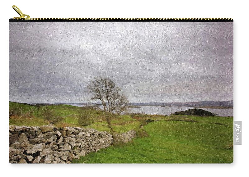 Ireland Zip Pouch featuring the photograph Emerald Isle by Carolyn Ann Ryan
