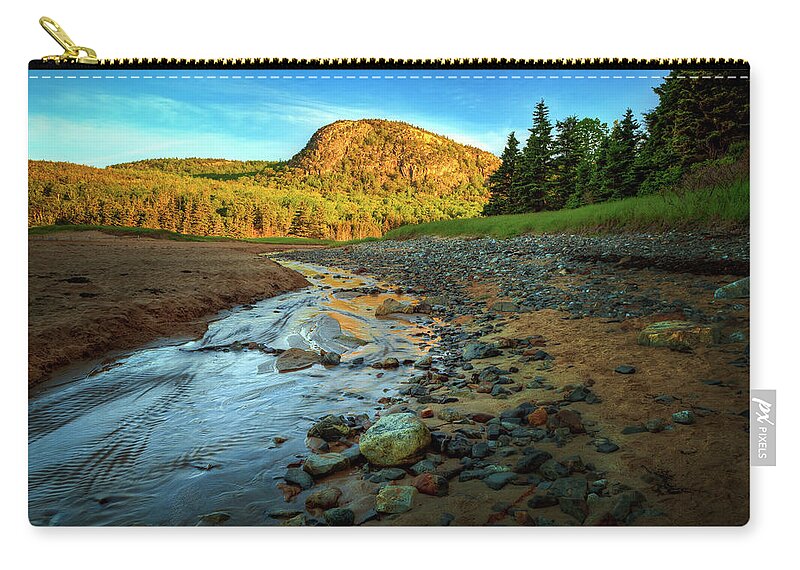 Acadia Zip Pouch featuring the photograph The Beehive 0185 by Greg Hartford