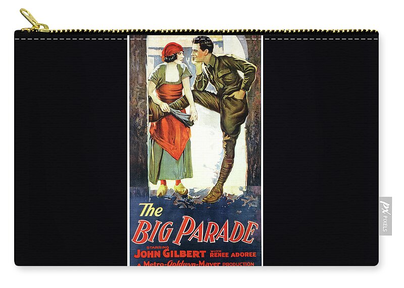 The Big Parade Zip Pouch featuring the photograph The Big Parade by Metro-Goldwyn-Mayer