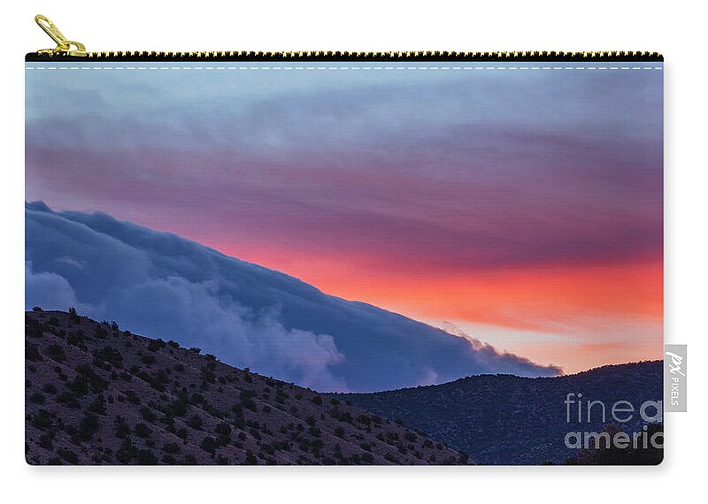 Landscape Zip Pouch featuring the photograph The Blue Wave by Seth Betterly