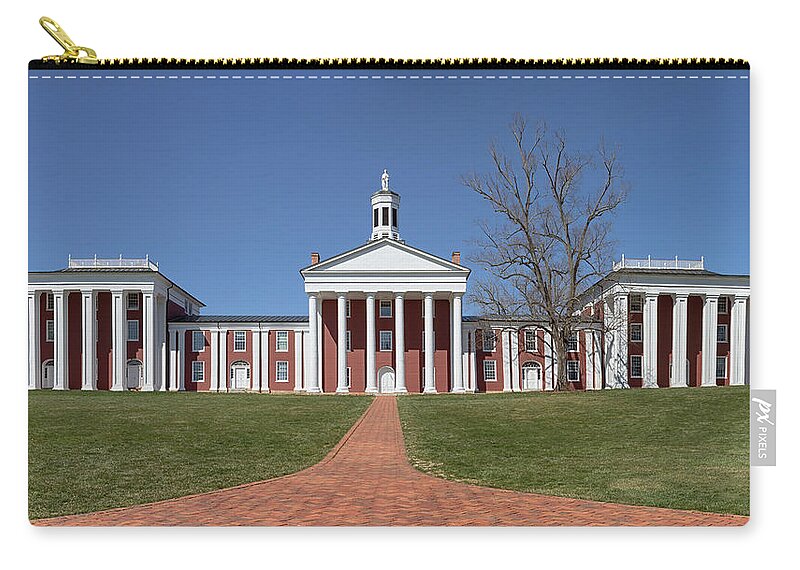 Washington And Lee University Carry-all Pouch featuring the photograph The Colonnade - Washington and Lee University by Susan Rissi Tregoning