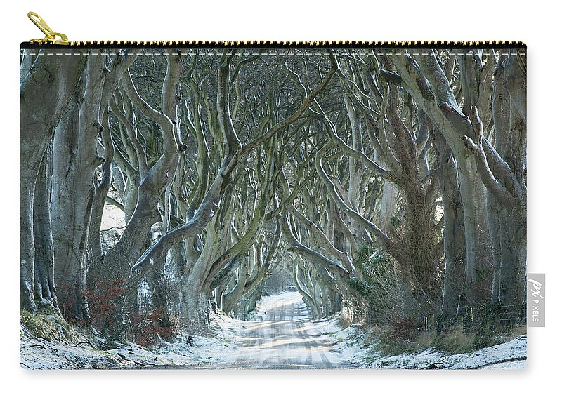 Northern Ireland Zip Pouch featuring the photograph The Dark Hedges, North Ireland, UK by Sarah Howard