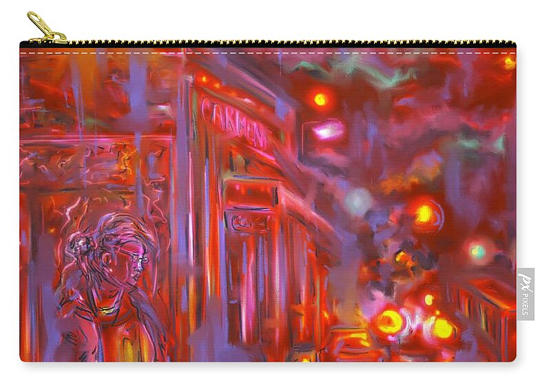 Digital Art Carry-all Pouch featuring the digital art The Days Between by Angela Weddle