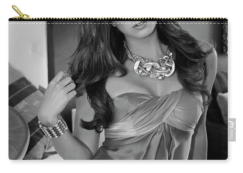 Lilian Zip Pouch featuring the photograph THE DAZZLING LILIAN Palm Springs by William Dey