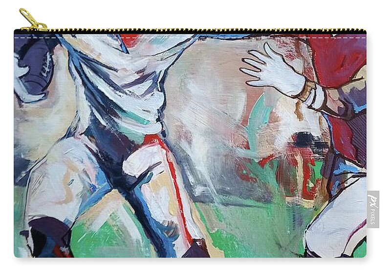 Seal The Deal Carry-all Pouch featuring the painting The Deal by John Gholson