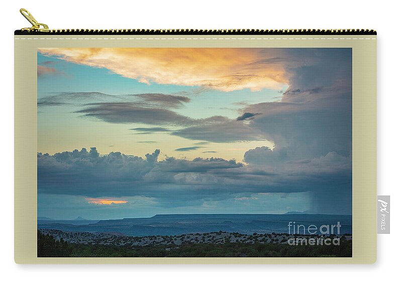 Landscape Zip Pouch featuring the photograph The Deluge by Seth Betterly