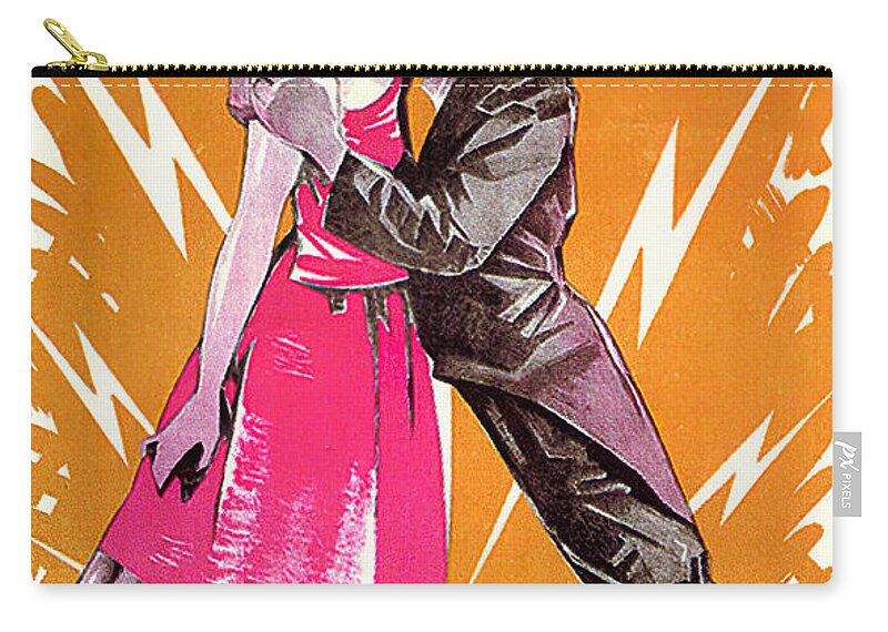 Rohman Zip Pouch featuring the mixed media ''The Electric House'', 1922 - art by Eric Rohman by Movie World Posters